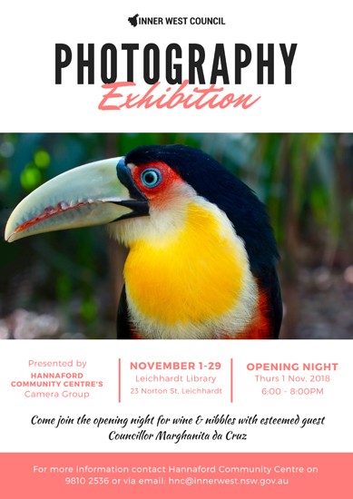 Hannaford Centre Camera Group Exhibition 2018
